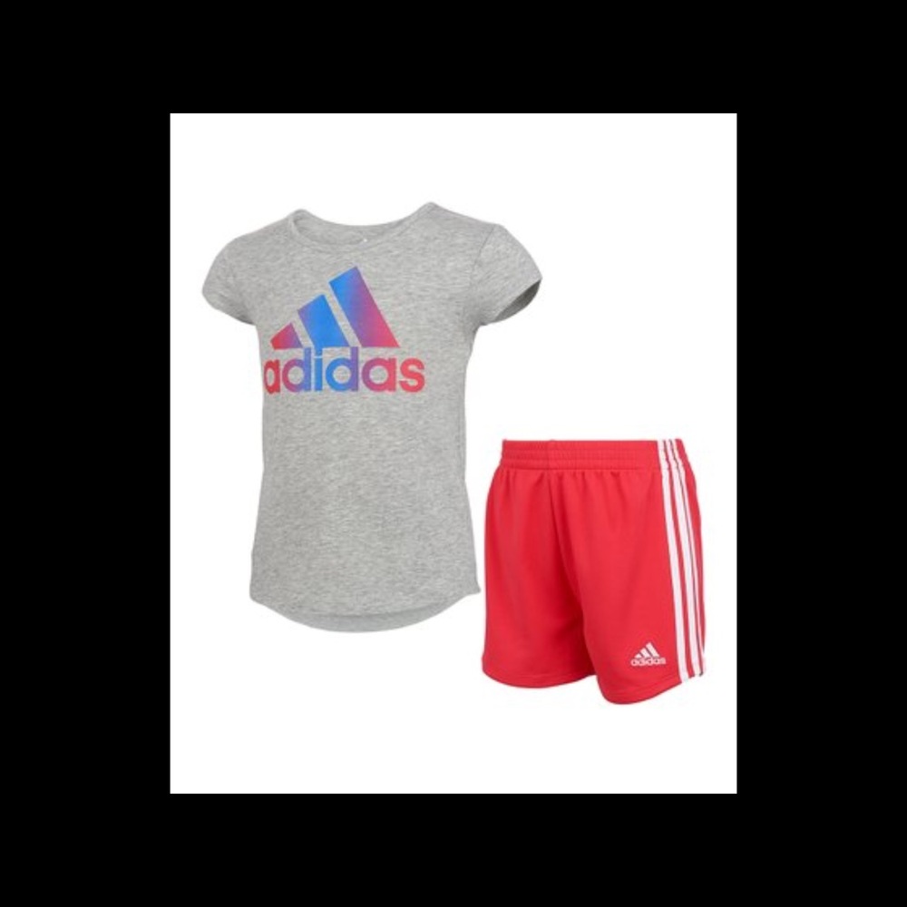 Girl’s adidas shorts set NWT